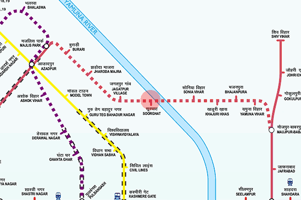 Soorghat station map