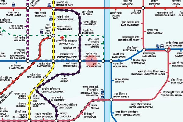 Supreme Court station map