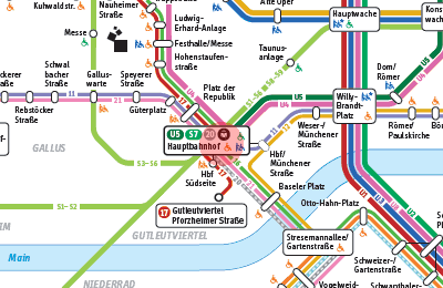Hauptbahnhof station map