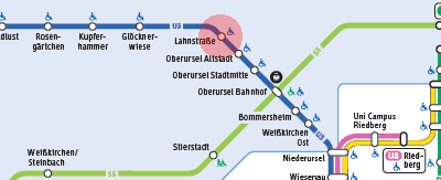 Lahnstrasse station map