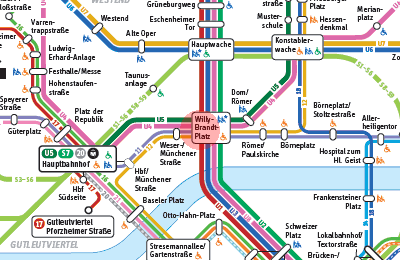 Willy-Brandt-Platz station map