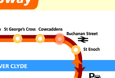 Buchanan Street station map