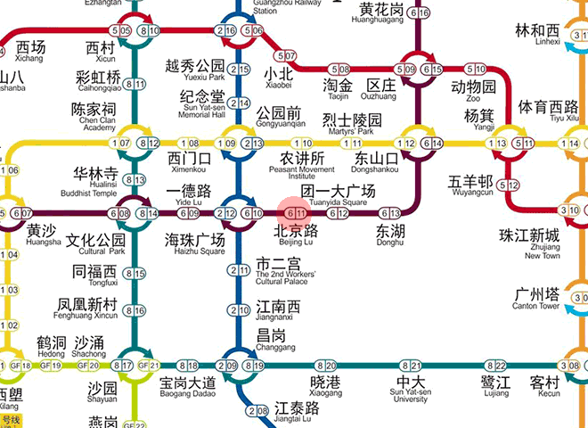 Beijing Lu station map