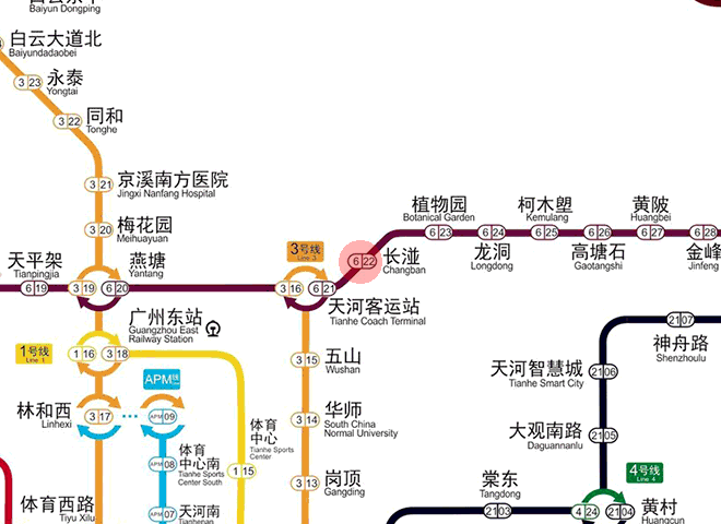 Changban station map
