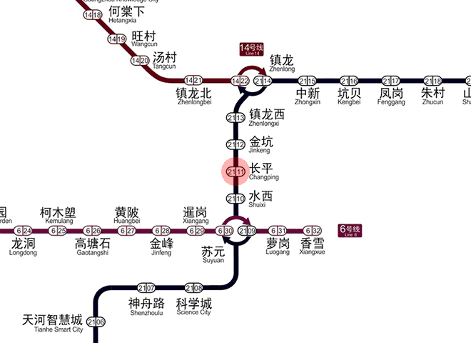 Changping station map