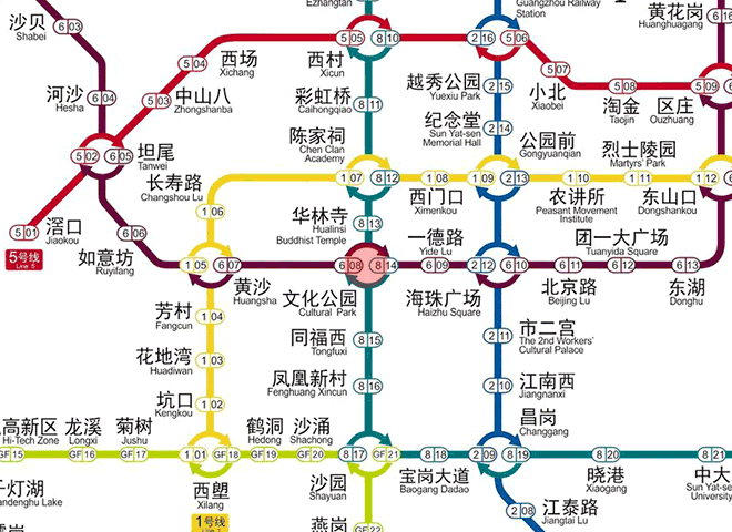 Cultural Park station map
