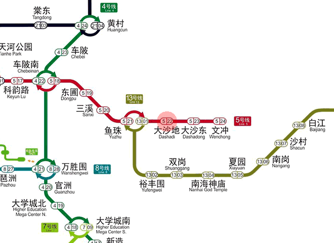 Dashadi station map