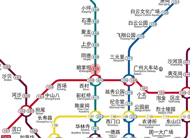 Ezhangtan station map