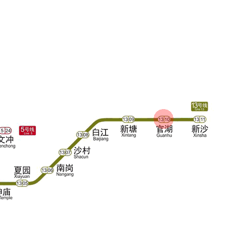 Guanhu station map