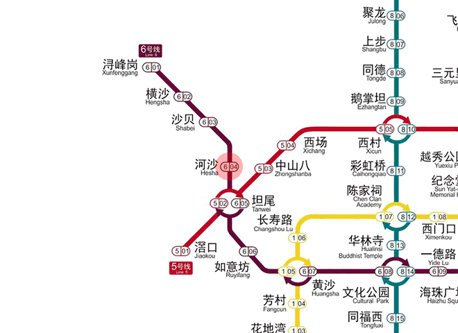 Hesha station map