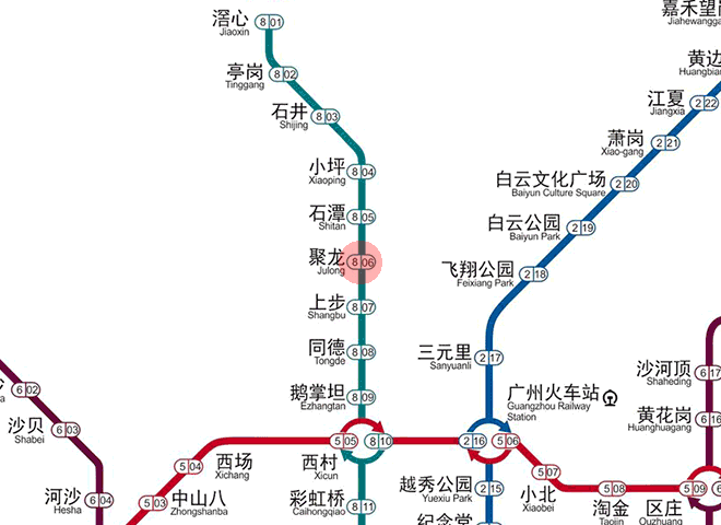Julong station map