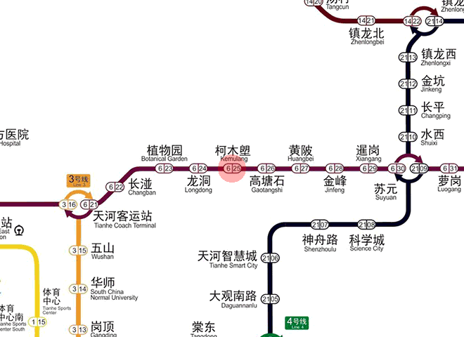 Kemulang station map
