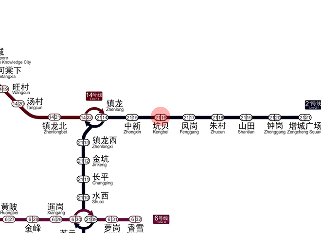 Kengbei station map