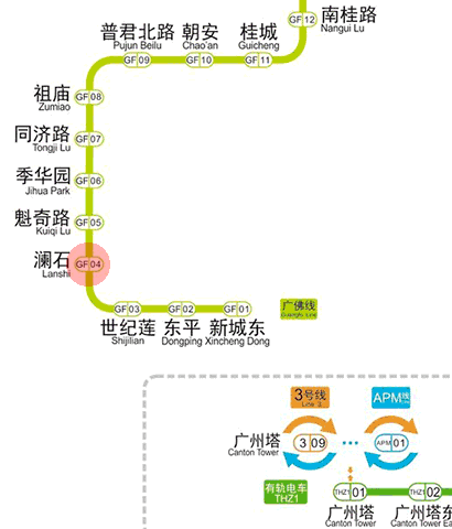 Lanshi station map
