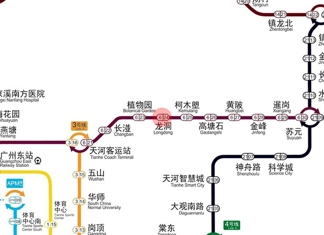 Longdong station map