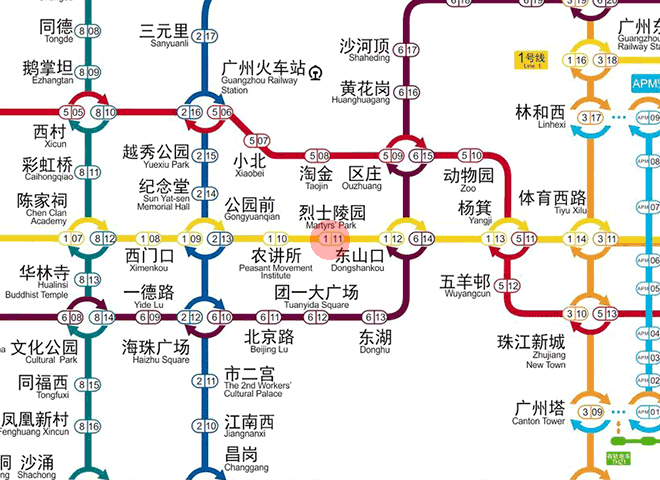 Martyrs' Park station map
