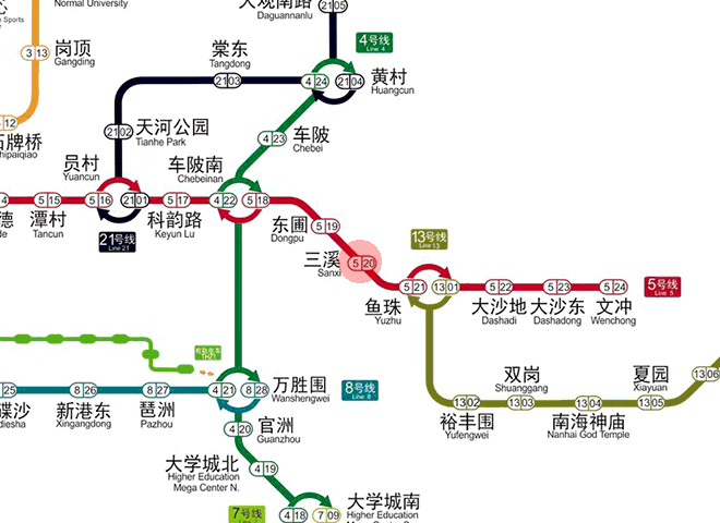 Sanxi station map