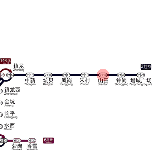 Shantian station map