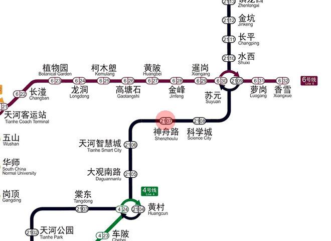Shenzhoulu station map