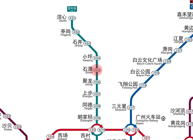 Shitan station map