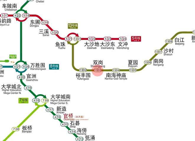 Shuanggang station map