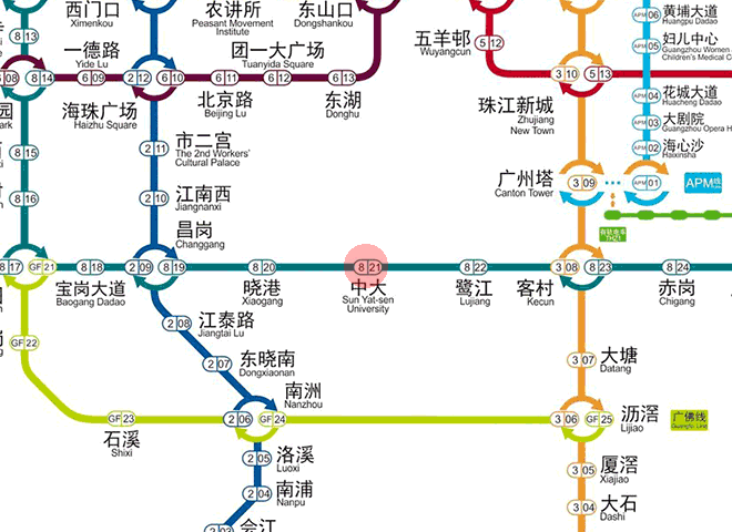 Sun Yat-sen University station map