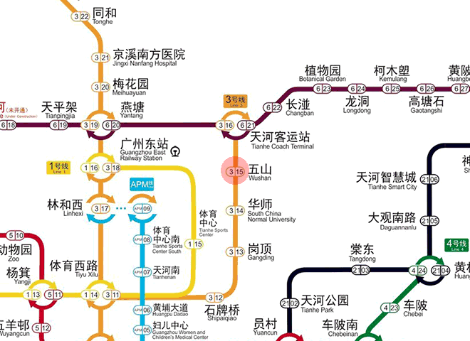 Wushan station map