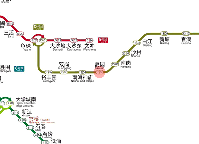 Xiayuan station map