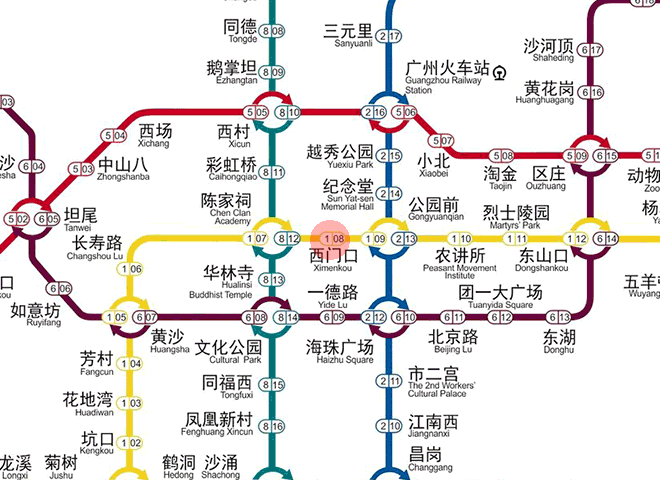 Ximenkou station map