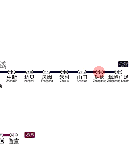 Zhonggang station map
