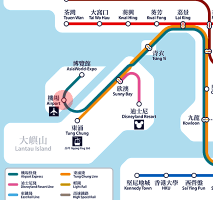 Airport station map