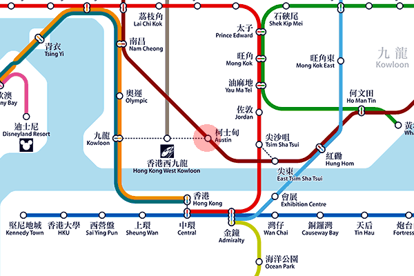 Austin station map