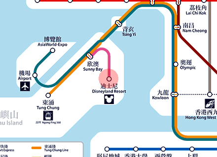 Disneyland Resort station map