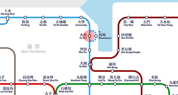 Fo Tan station map