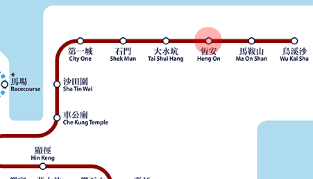 Heng On station map