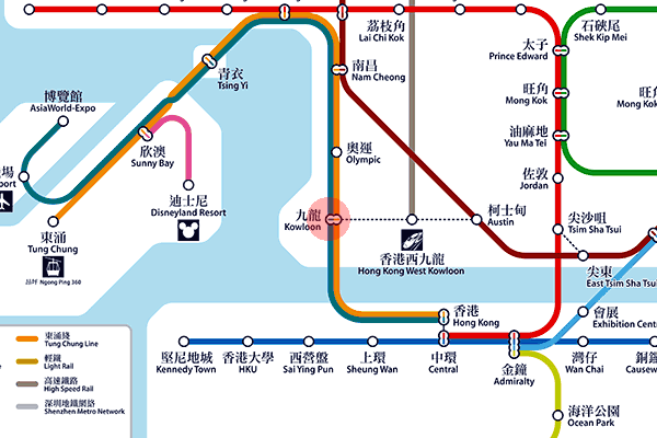 Kowloon station map