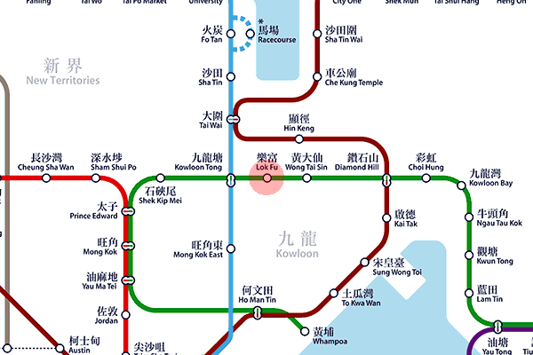 Lok Fu station map
