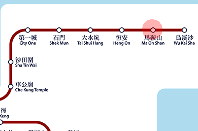 Ma On Shan station map
