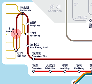 Siu Hong station map
