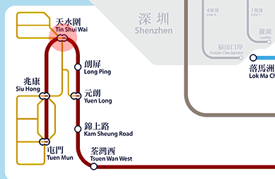 Tin Shui Wai station map