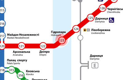 Hidropark station map