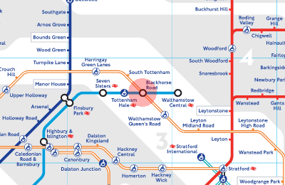 Blackhorse Road station map