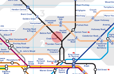 Chalk Farm station map