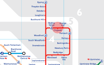 Chigwell station map