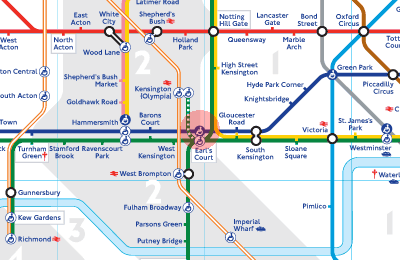 Earl's Court station map