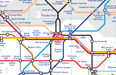 Euston Square station map