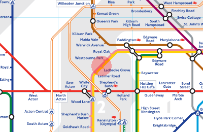 Ladbroke Grove station map
