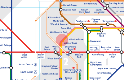 Latimer Road station map