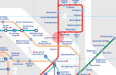 Leytonstone station map
