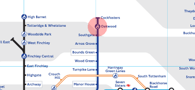 Oakwood station map